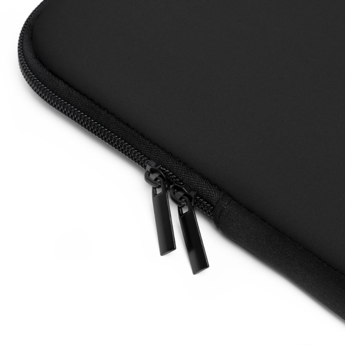 Water-resistant neoprene laptop sleeve with dual zipper closure