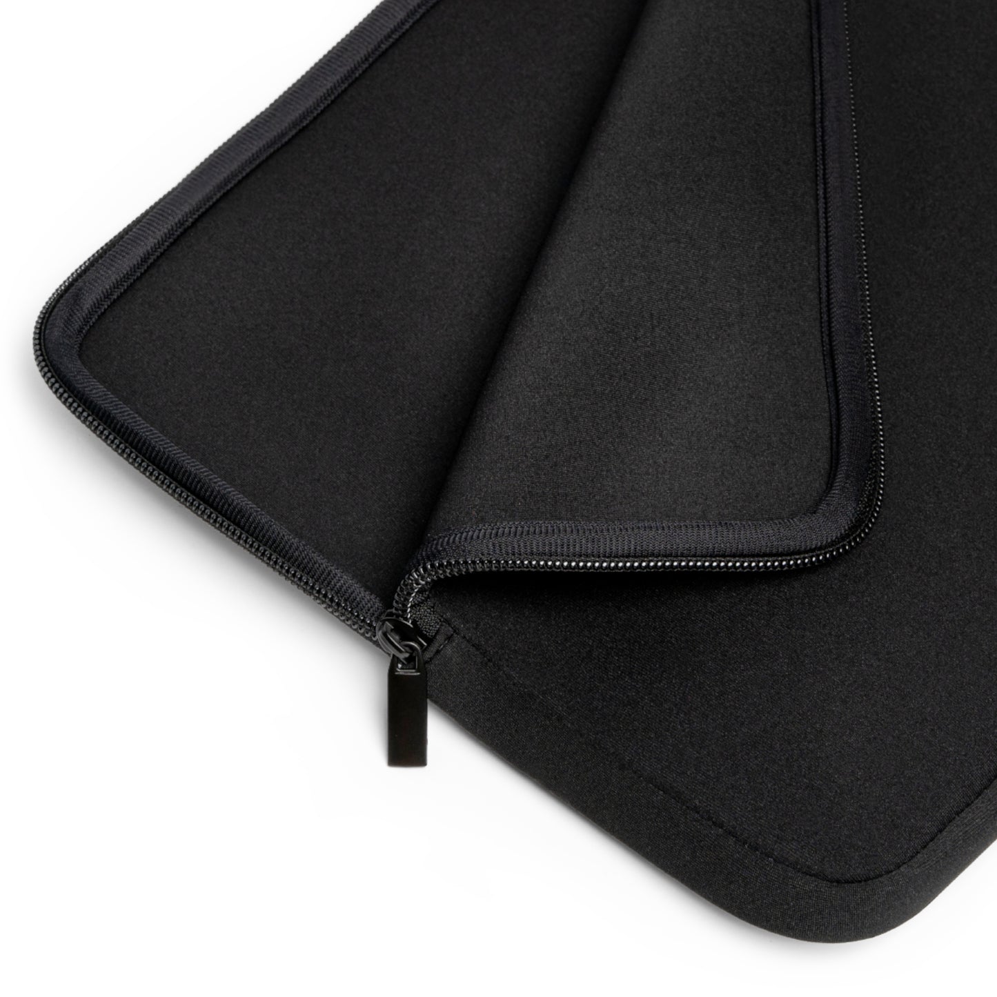 Water-resistant neoprene laptop sleeve with dual zipper closure