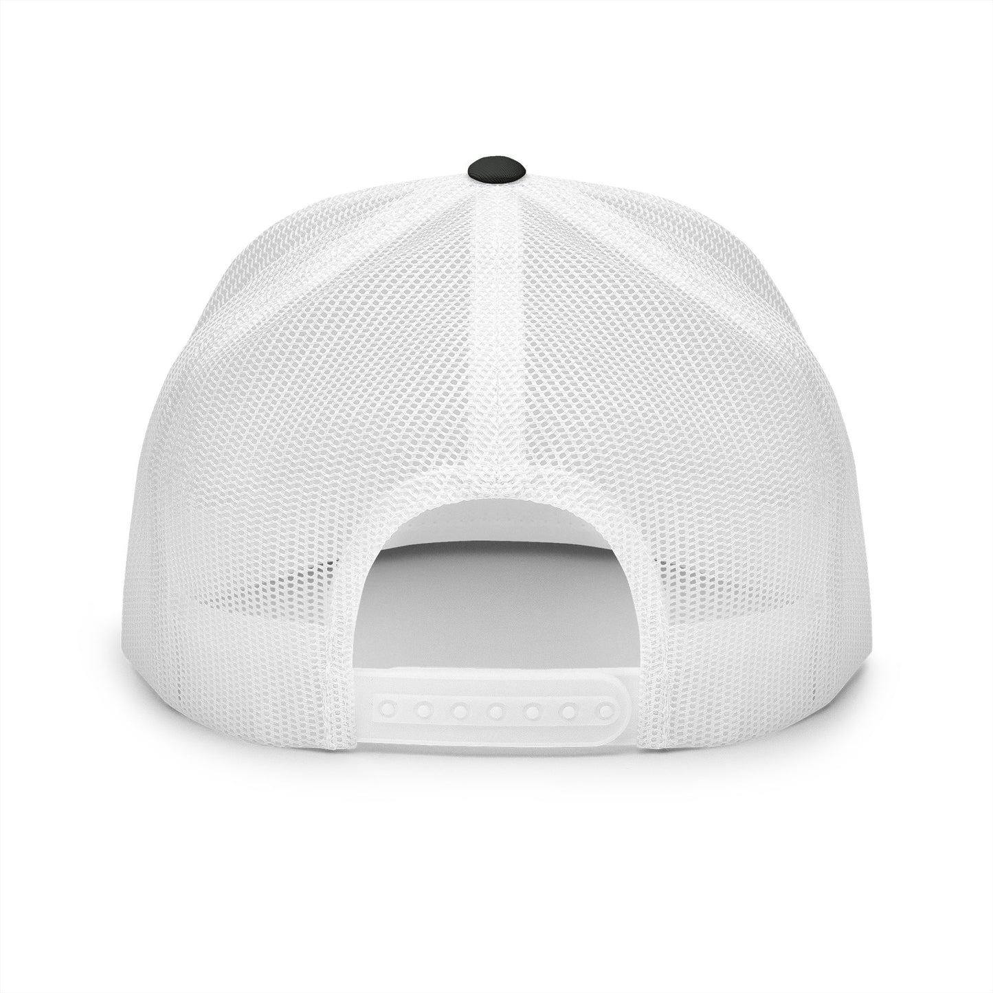 Adjustable snapback closure on FIGWORKS structured cap – back view